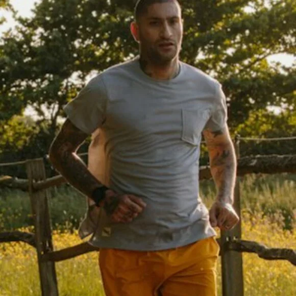 Tracksmith Run Cannonball Run Tee - Color: Driftwood - Picture 2 of 3